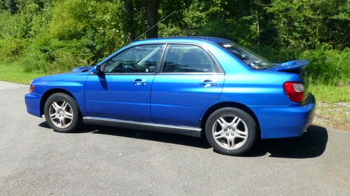 2002 Subaru Impreza WRX Sedan 4-Door 2.0L Rally Blue 5 spd only 81,500 miles, image 9