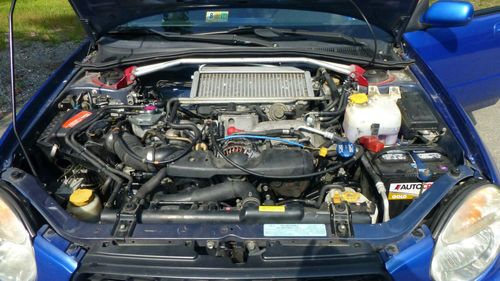 2002 Subaru Impreza WRX Sedan 4-Door 2.0L Rally Blue 5 spd only 81,500 miles, image 21