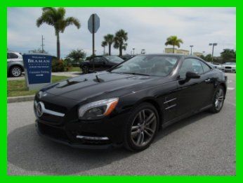 13 black sl-550 4.6l v8 convertible *keyless go *power heated &amp; cooled seats*fl