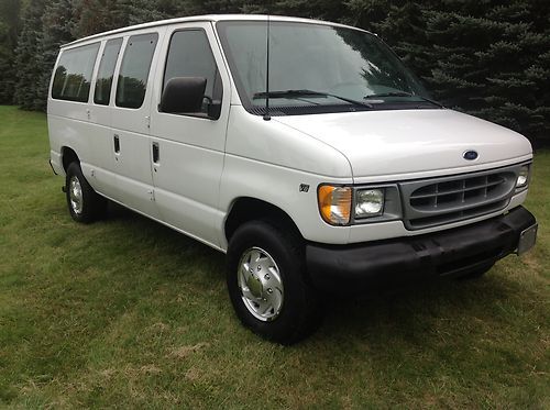 2000 ford e-350 econoline super duty cng 5.4l 12 passenger only 50,075 miles