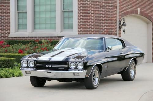 70 chevelle ss 396 tuxedo black gorgeous numbers match