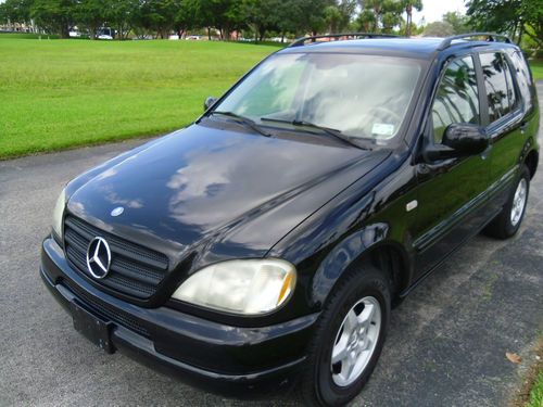 2001 mercedes benz  ml320  black beauty 4/4 no reserve auction