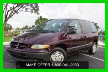 2000 dodge caravan handicapped dual doors 50k origmiles no reserve xtra clean!