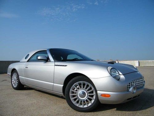 No reserve 2004 ford thunderbird premium convertible heated seats v8 very nice