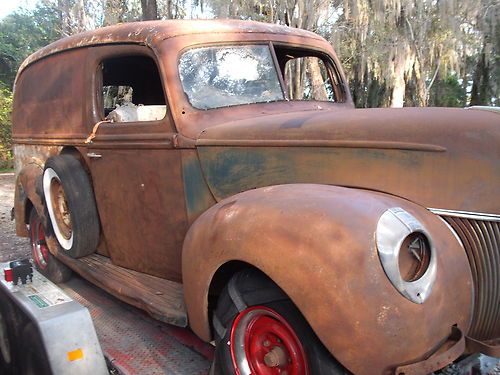 Rare 1940 ford panel delivery 1/2 ton truck project / barn find, like pick up