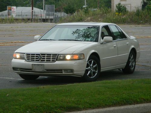 1999 cadillac seville sts sedan 4-door 4.6l diamond white beauty no reserve!