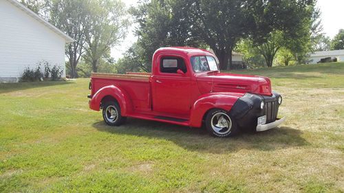 1946 ford pickup street rod.