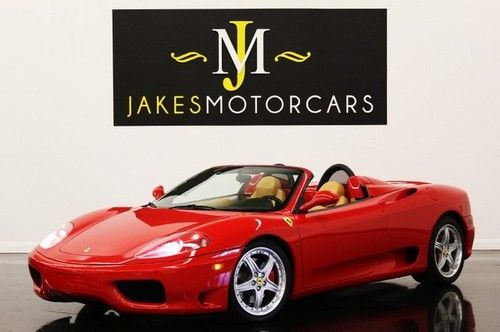 2004 360 spider, rare 6-speed! red/tan, 11k miles, highly optioned! pristine!