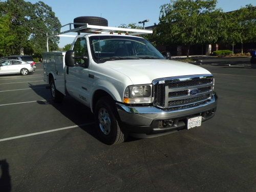 2003 ford f350 diesel utility truck-----very nice condition work truck!