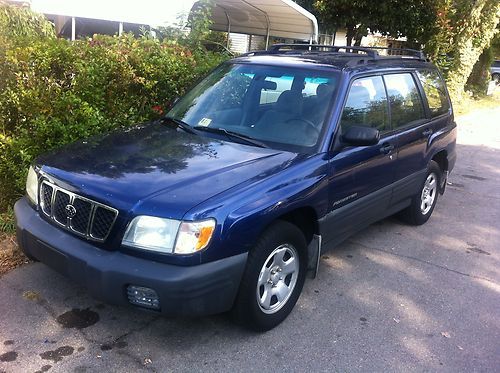 2001 subaru forester l 2.5, 1 owner vehicle, no reserve, upper eng noise,5speed