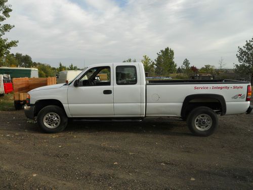 05 gmc sierra 2500 duramax diesel extended cab long bed pickup 4x4