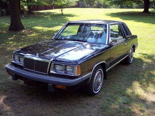 1986 chrysler lebaron base coupe 2-door 2.2l