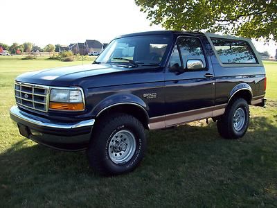 1994 ford bronco eddie bauer 4x4 xlt 5.8 351ci auto full size 158k miles