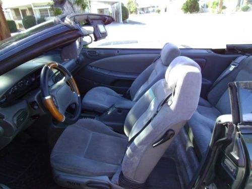 1996 Chrysler Sebring JX Convertible, Green with Black Top,Great Condition, US $5,480.00, image 4