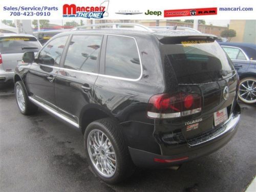 Black VW Touareg 2 VR6 V6 SUV 3.6L All Wheel Drive Leather Sunroof Smoke free, image 4