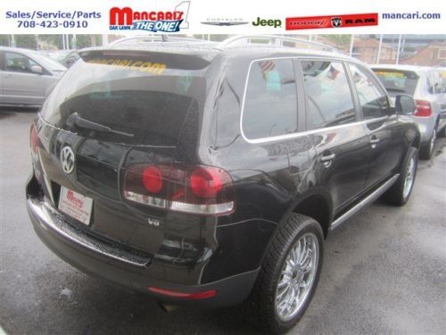 Black VW Touareg 2 VR6 V6 SUV 3.6L All Wheel Drive Leather Sunroof Smoke free, image 6
