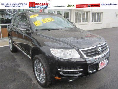 Black VW Touareg 2 VR6 V6 SUV 3.6L All Wheel Drive Leather Sunroof Smoke free, image 8