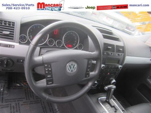 Black VW Touareg 2 VR6 V6 SUV 3.6L All Wheel Drive Leather Sunroof Smoke free, image 23