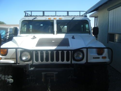 96 hummer h1 wagon 4x4 rare white 28k original miles *doomsday prepper*