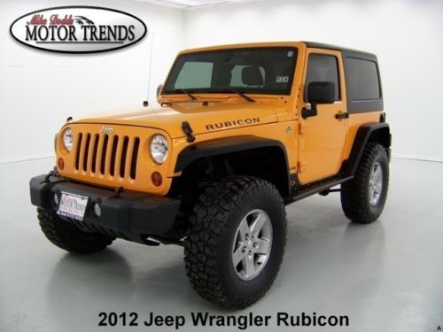 Lifted 4x4 2012 jeep wrangler rubicon hardtop navigation heated seats 40k