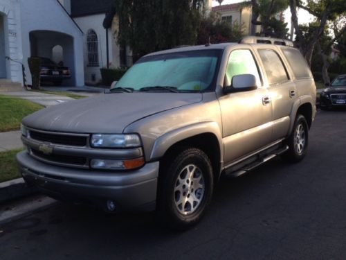 2003 chevrolet (chevy) tahoe z71 sport utility 4-door 5.3l tan leather bose