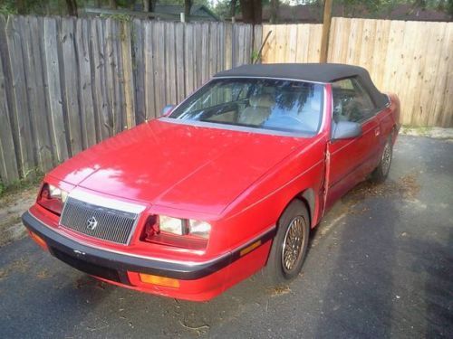 1992 chrysler lebaron lx convertible 2-door 3.0l