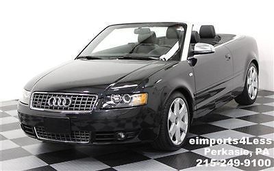 Convertible 6 speed manual 46k 05 s4 v8 4.2 quattro all wheel drive triple black