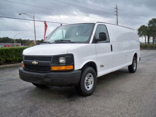 2006 chevrolet express cargo van extended 3500 duramax diesel $99.00 no reserve