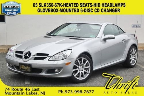 05 slk350-67k-heated seats-hid headlamps-glovebox-mounted 6-disc cd changer