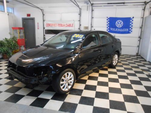 2011 volkswagen jetta se 41k no reserve salvage rebuildable good airbags