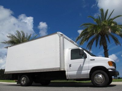 2005 ford e-350 super duty  cutaway 16' box truck with rear loading ramp