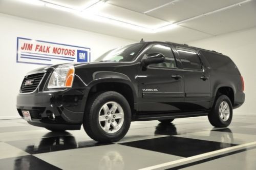 Like new black 2013 yukon xl slt 8 psngr heated ebony leather camera 12