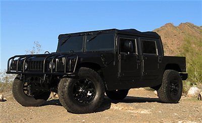 No reserve 1998 am general hummer h1 soft top 1 az ownr low mile custom clean!!!