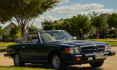 1984 mercedes 380 sl convertible w/hard top and soft top - 22000 miles