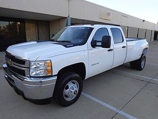 2012 chevrolet silverado 3500 crew cab dually duramax diesel-4x4-clean carfax