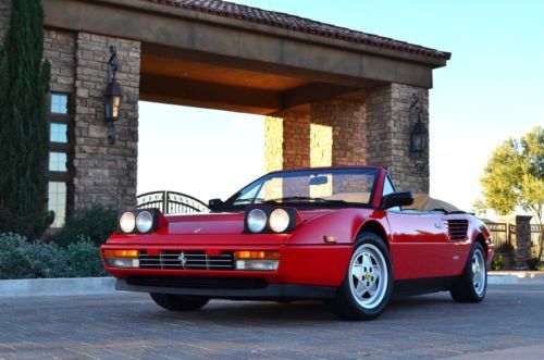 1988 ferrari 3.2 cabriolet 2 owner beverley hills car new softop