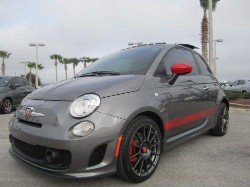 Certified abarth hatchback low miles leather navigation 17&#034; wheels sunroof