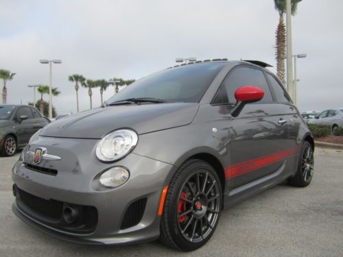 Certified Abarth Hatchback Low Miles Leather Navigation 17" Wheels Sunroof, image 2