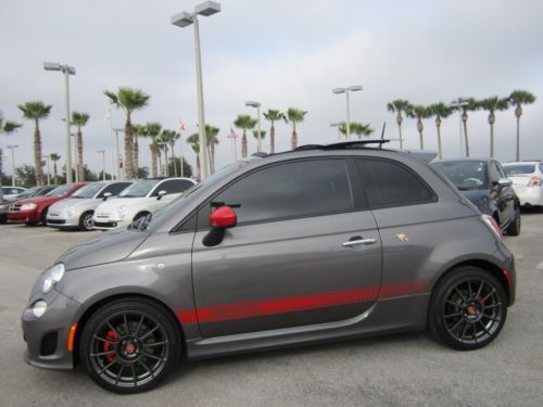 Certified Abarth Hatchback Low Miles Leather Navigation 17" Wheels Sunroof, image 3