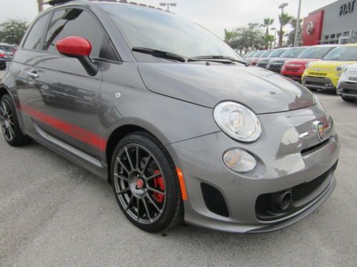 Certified Abarth Hatchback Low Miles Leather Navigation 17" Wheels Sunroof, image 21