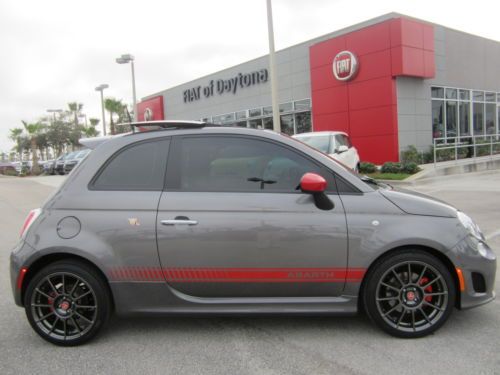 Certified Abarth Hatchback Low Miles Leather Navigation 17" Wheels Sunroof, image 22