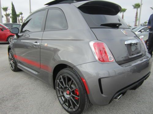Certified Abarth Hatchback Low Miles Leather Navigation 17" Wheels Sunroof, image 25
