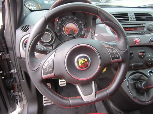 Certified Abarth Hatchback Low Miles Leather Navigation 17" Wheels Sunroof, image 43