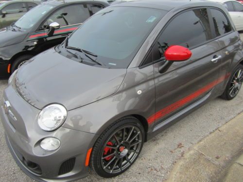 Certified Abarth Hatchback Low Miles Leather Navigation 17" Wheels Sunroof, image 55