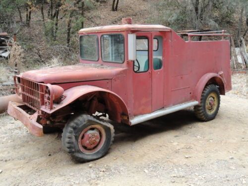 1953 dodge m37 / m56 military 4x4 fire power wagon