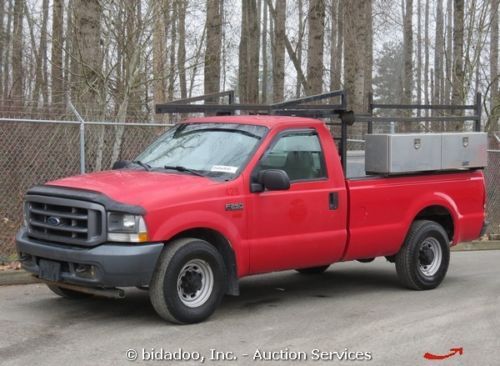 Ford f-250 standard cab pickup truck 5.4l a/t a/c 8&#039; bed roof rack tow package