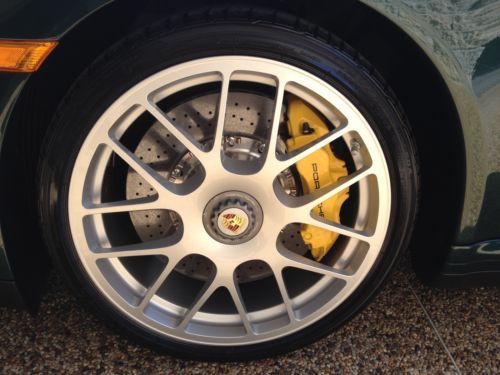 Turbo S Cabriolet - 1 Owner - Clean Carfax - Full Leather - Porsche Racing Green, image 14