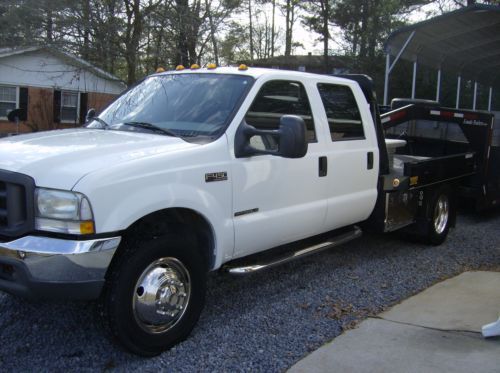 Ford f450 flatbed diesel with 2007 ludo dump trailer