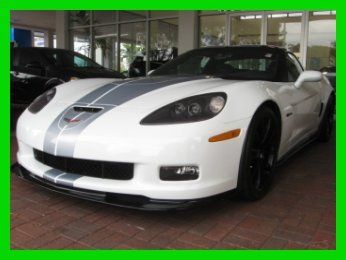 13 certified white z06 3lz 6-speed manual chevy vette *carbon fiber package *fl
