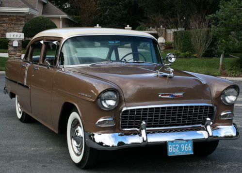 Complete restoration - 1955 chevrolet 210 sedan - 70k orig mi